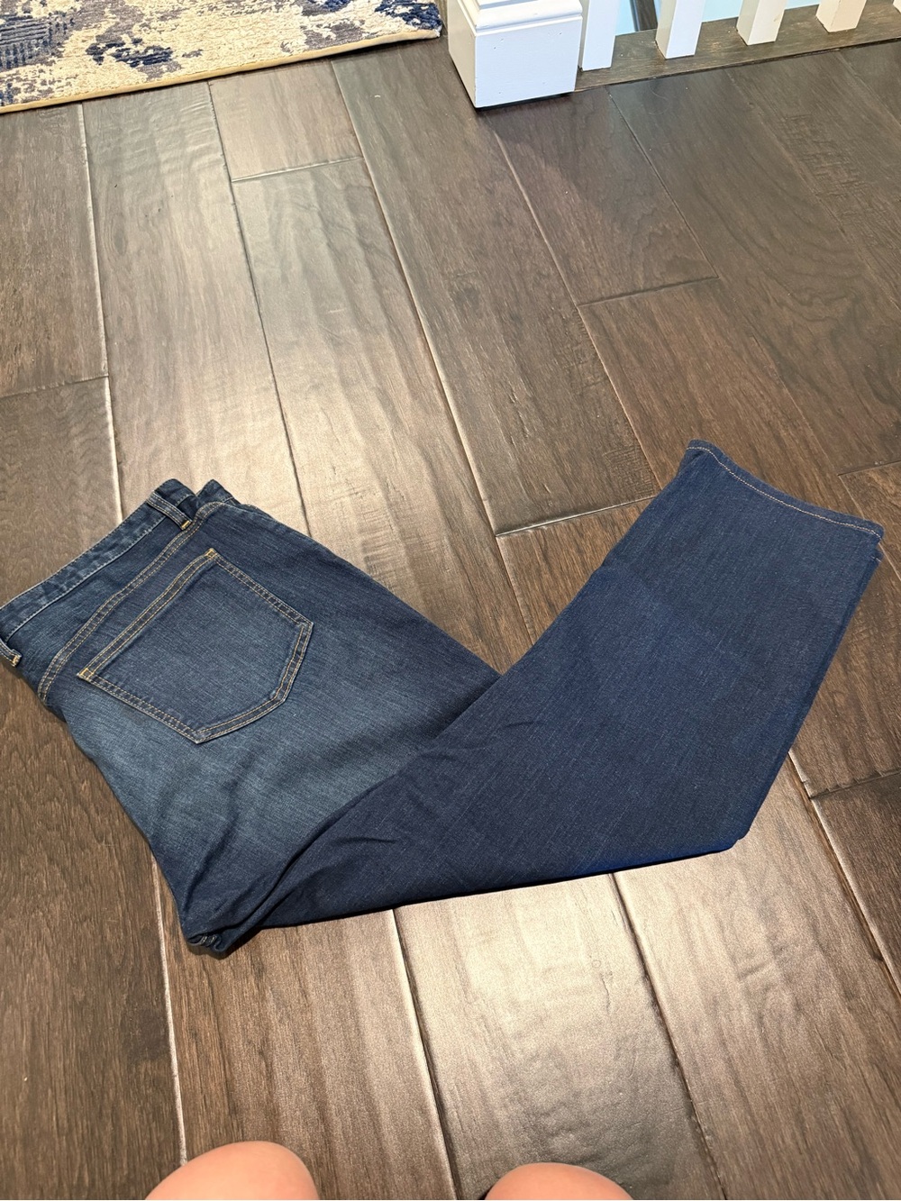 Johnston & Murphy Straight Dark Blue Jeans
